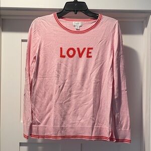 Old Navy Pink and Red Love Sweater
